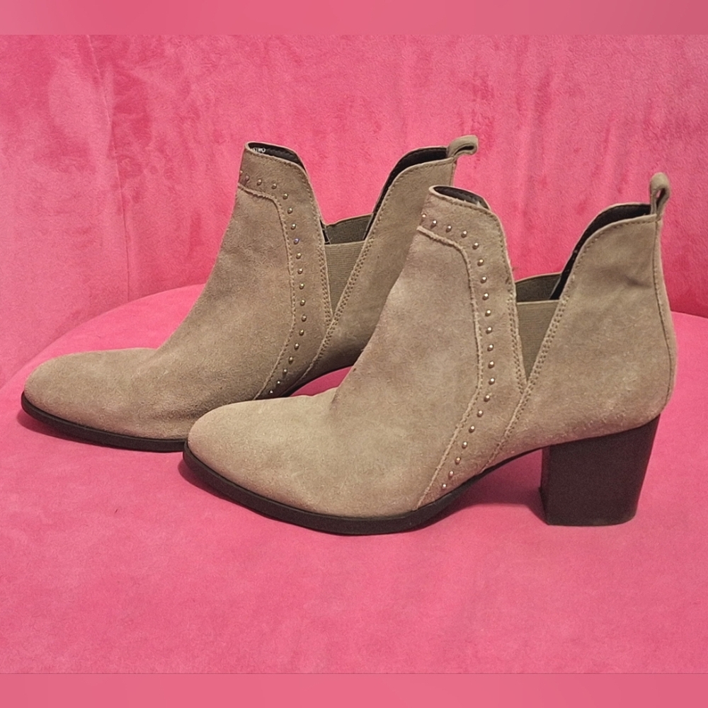 MIA |  Brown/Tan, Suede Studded Bootie
